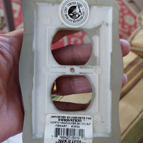 Vintage* 1997 Innovation Giftware "Forever Yours" Single Switchplate - Picture 2 of 2